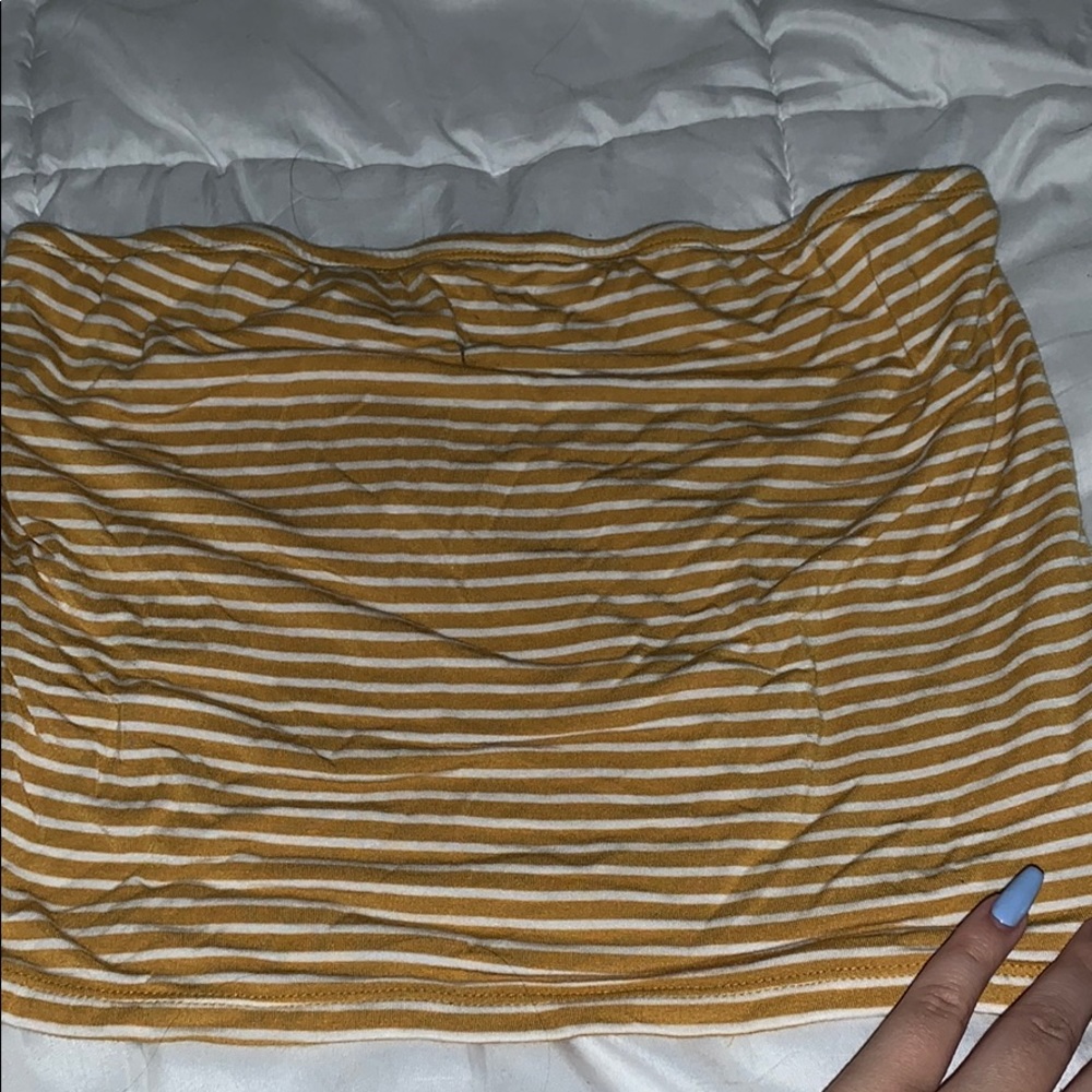 american eagle striped tube top